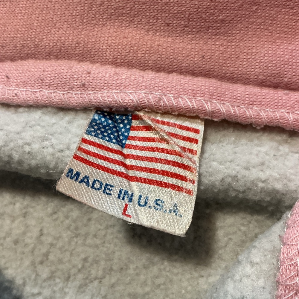 Vintage Big Sur California Souvenir Pink Gray 50/50 1/4 Zip Pullover Sweatshirt - Picture 8 of 10